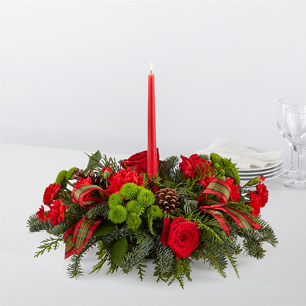 By the Candlelight Centerpiece – MR K'S FLOWERS, Littleton CO