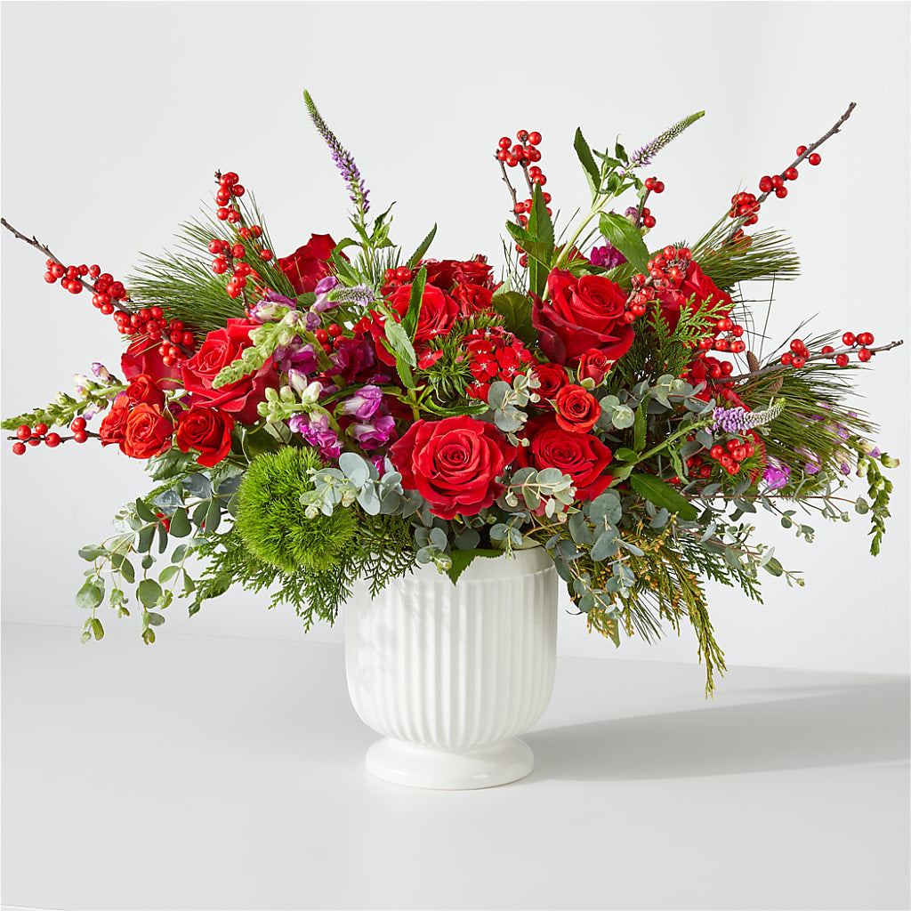 Big Red Bow Bouquet – MR K'S FLOWERS, Littleton CO