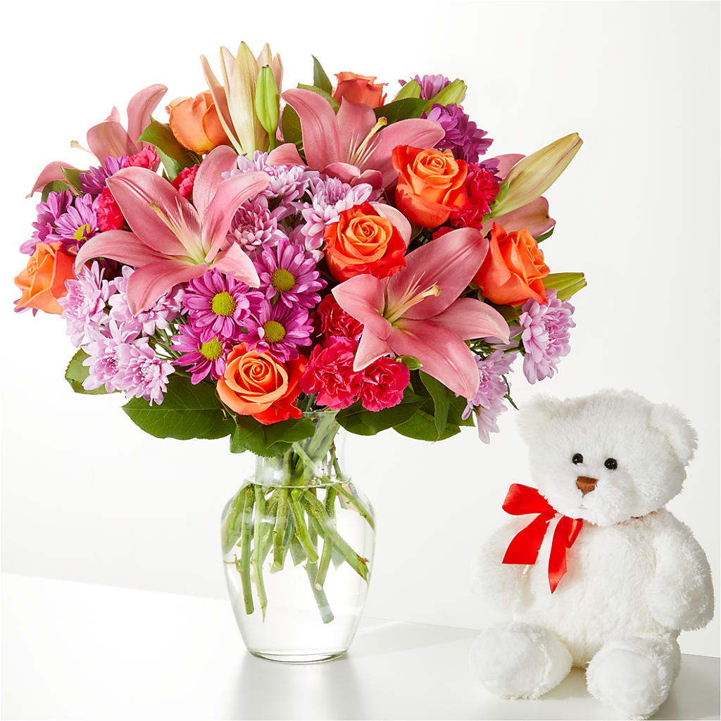 One and Only Bouquet and Bear Bundle – MR K'S FLOWERS, Littleton CO
