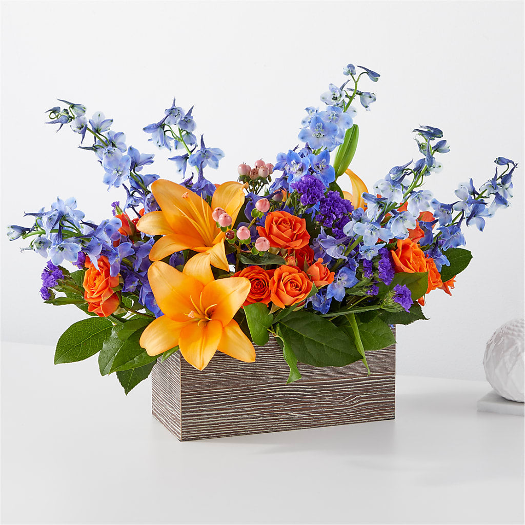 Radiant Citrus Box Bouquet – MR K'S FLOWERS, Littleton CO