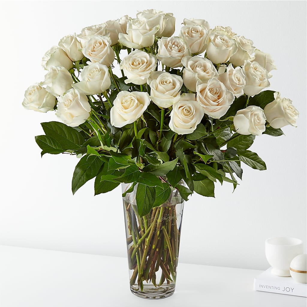 Long Stem White Rose Bouquet – MR K'S FLOWERS, Littleton CO