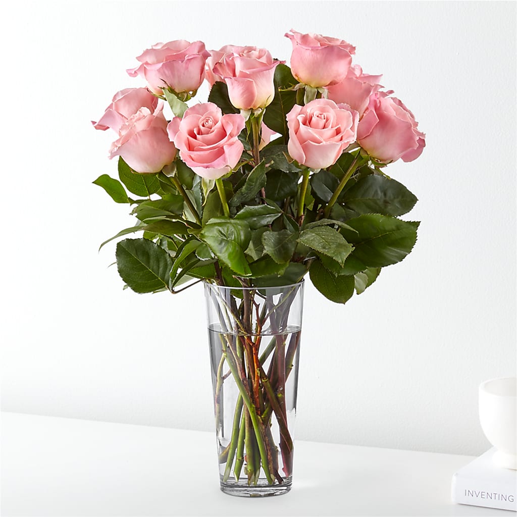 Long Stem Pink Rose Bouquet – MR K'S FLOWERS, Littleton CO