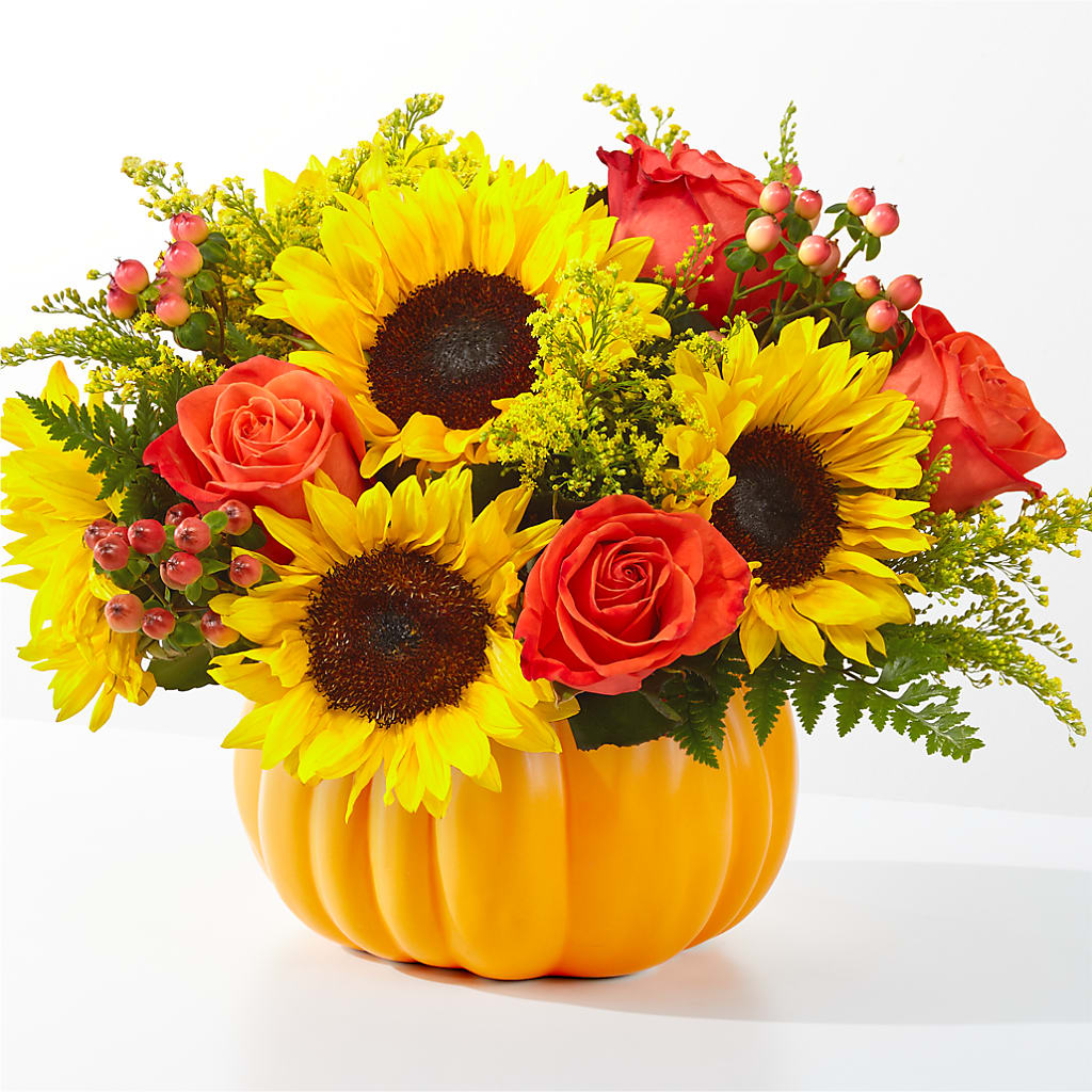 Pick of the Patch Pumpkin Bouquet – MR K'S FLOWERS, Littleton CO