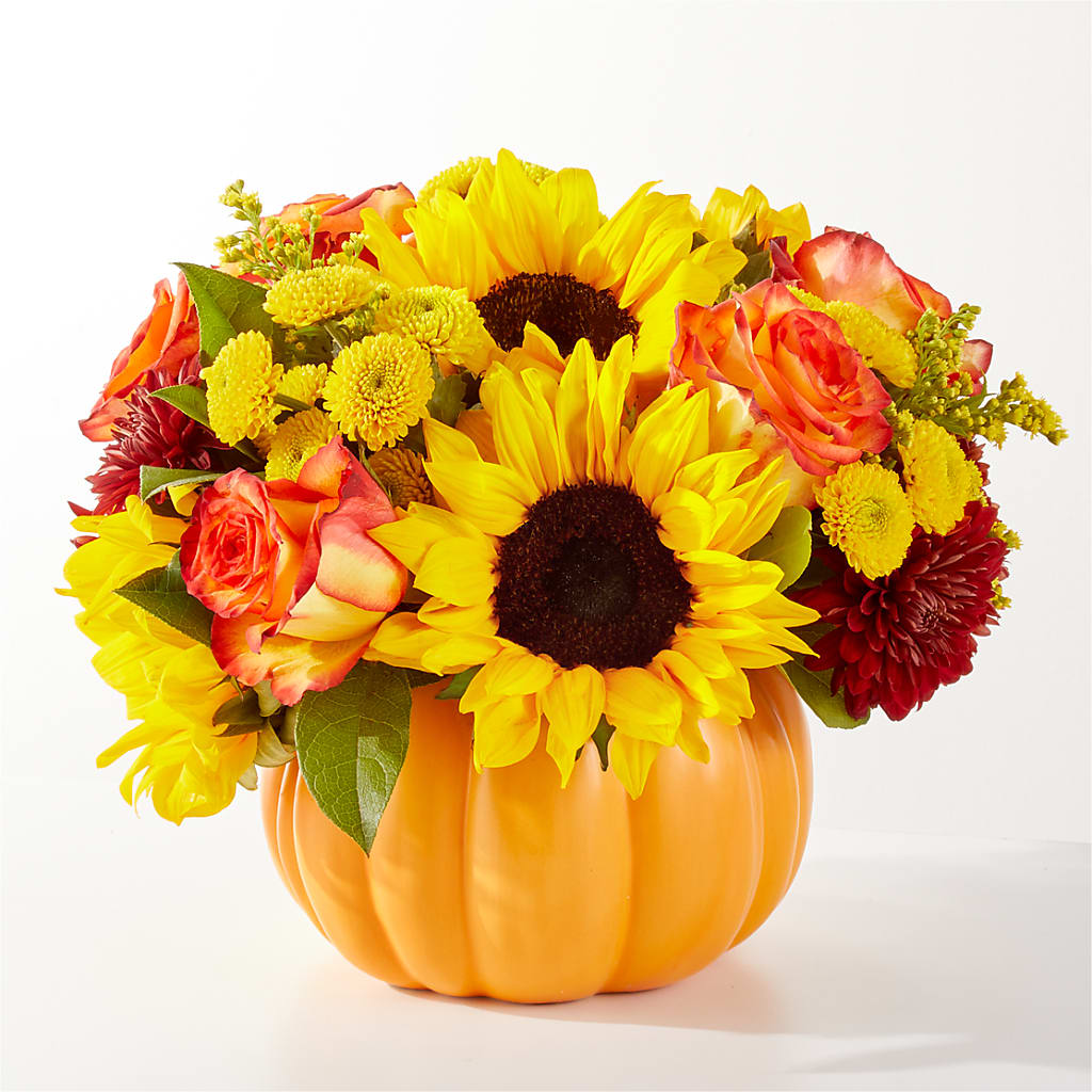 Golden Gourd Pumpkin Bouquet – MR K'S FLOWERS, Littleton CO