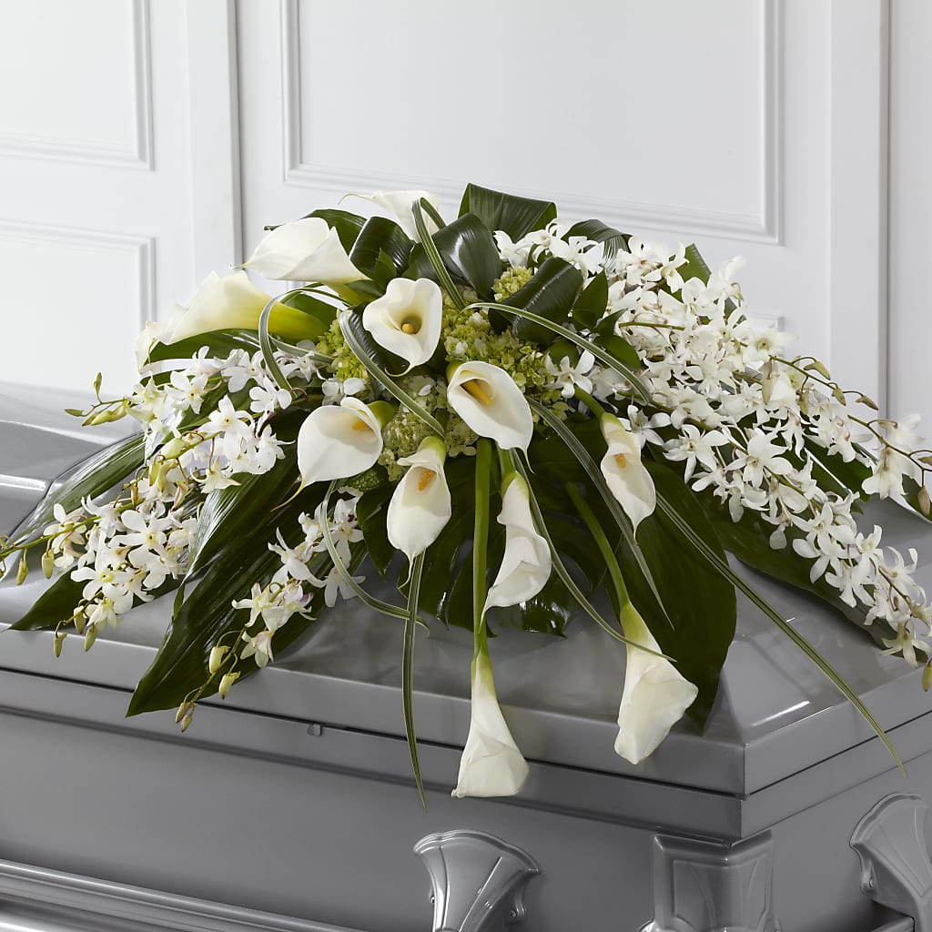 Angel Wings Casket Spray – MR K'S FLOWERS, Littleton CO