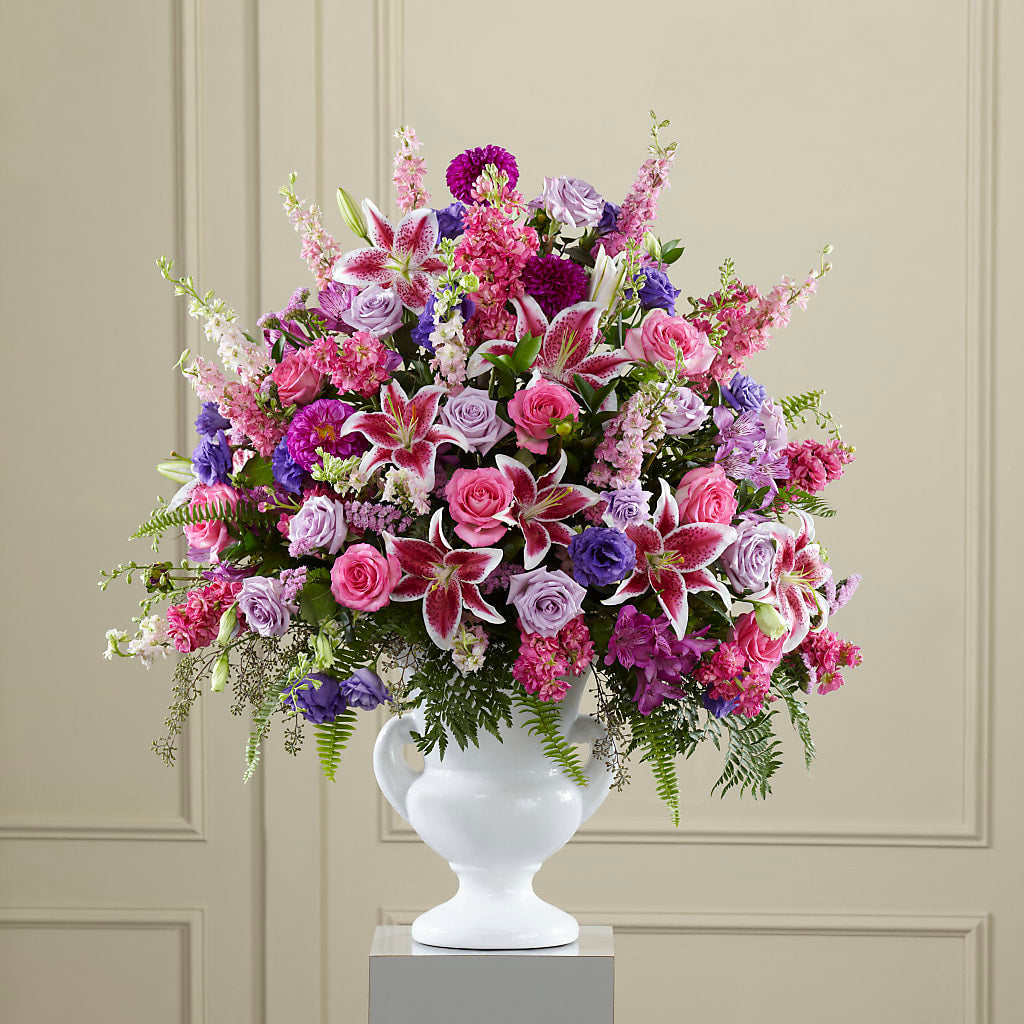 Peaceful Tribute Arrangement – MR K'S FLOWERS, Littleton CO