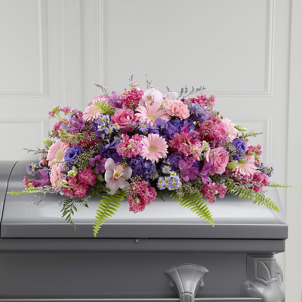 Glorious Garden Casket Spray – MR K'S FLOWERS, Littleton CO