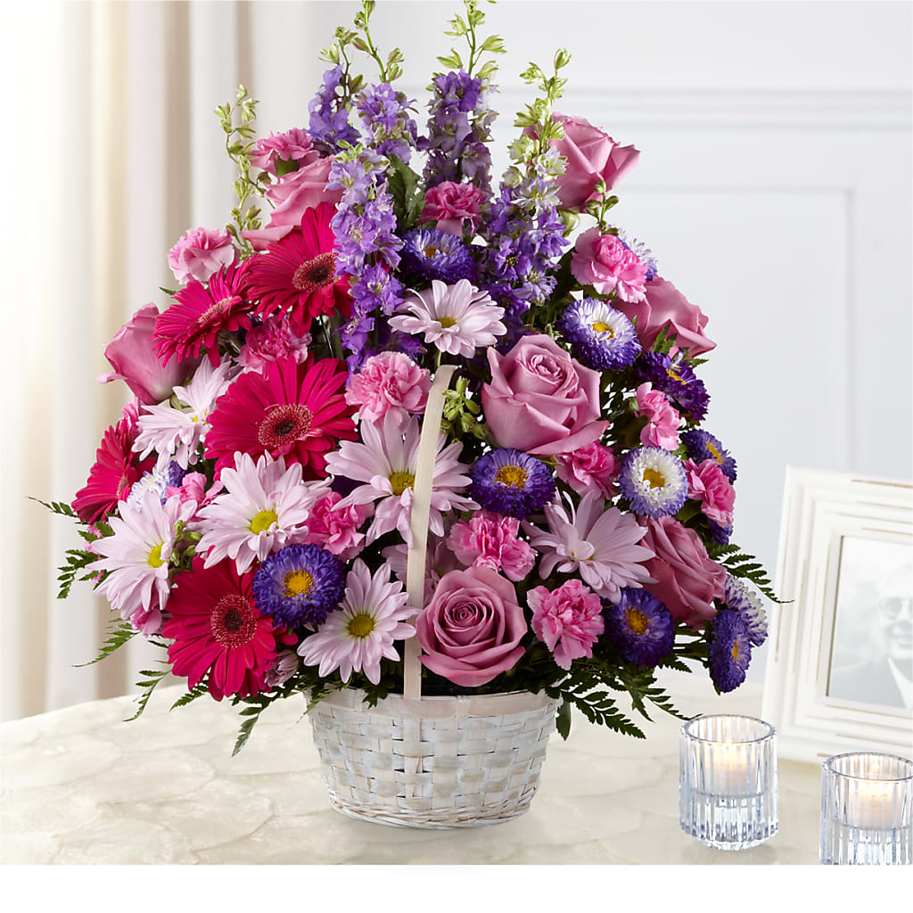 Pastel Peace Basket – MR K'S FLOWERS, Littleton CO