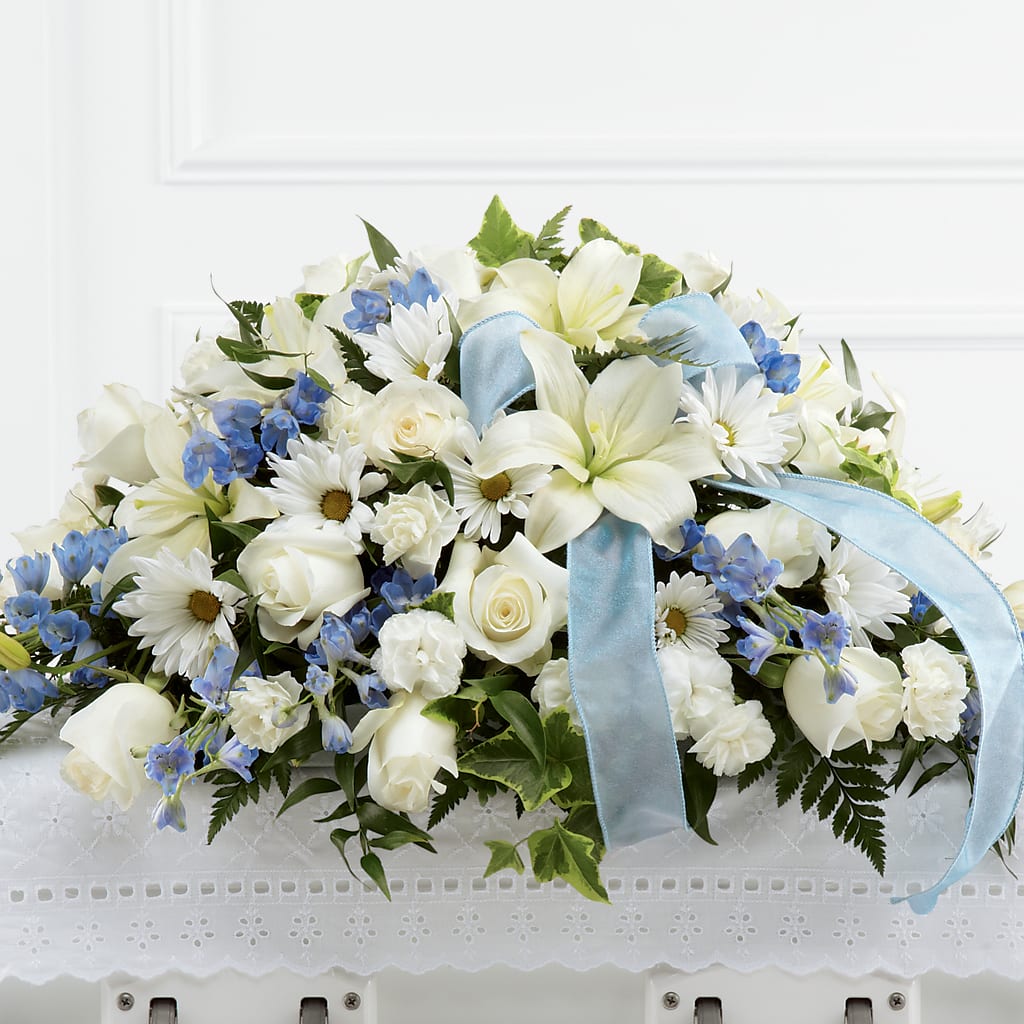 Tender Treasure Casket Spray – MR K'S FLOWERS, Littleton CO