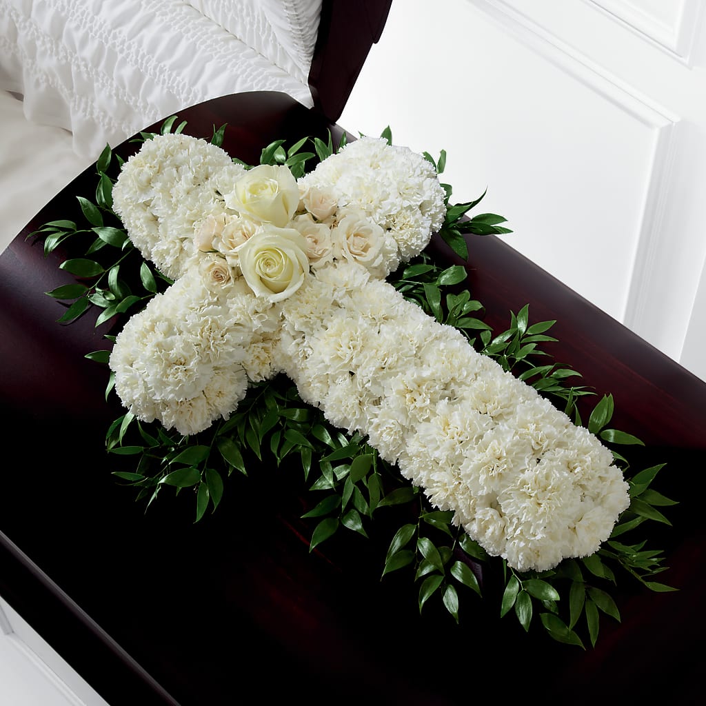 Peaceful Memories Casket Spray (Standard) – MR K'S FLOWERS, Littleton CO