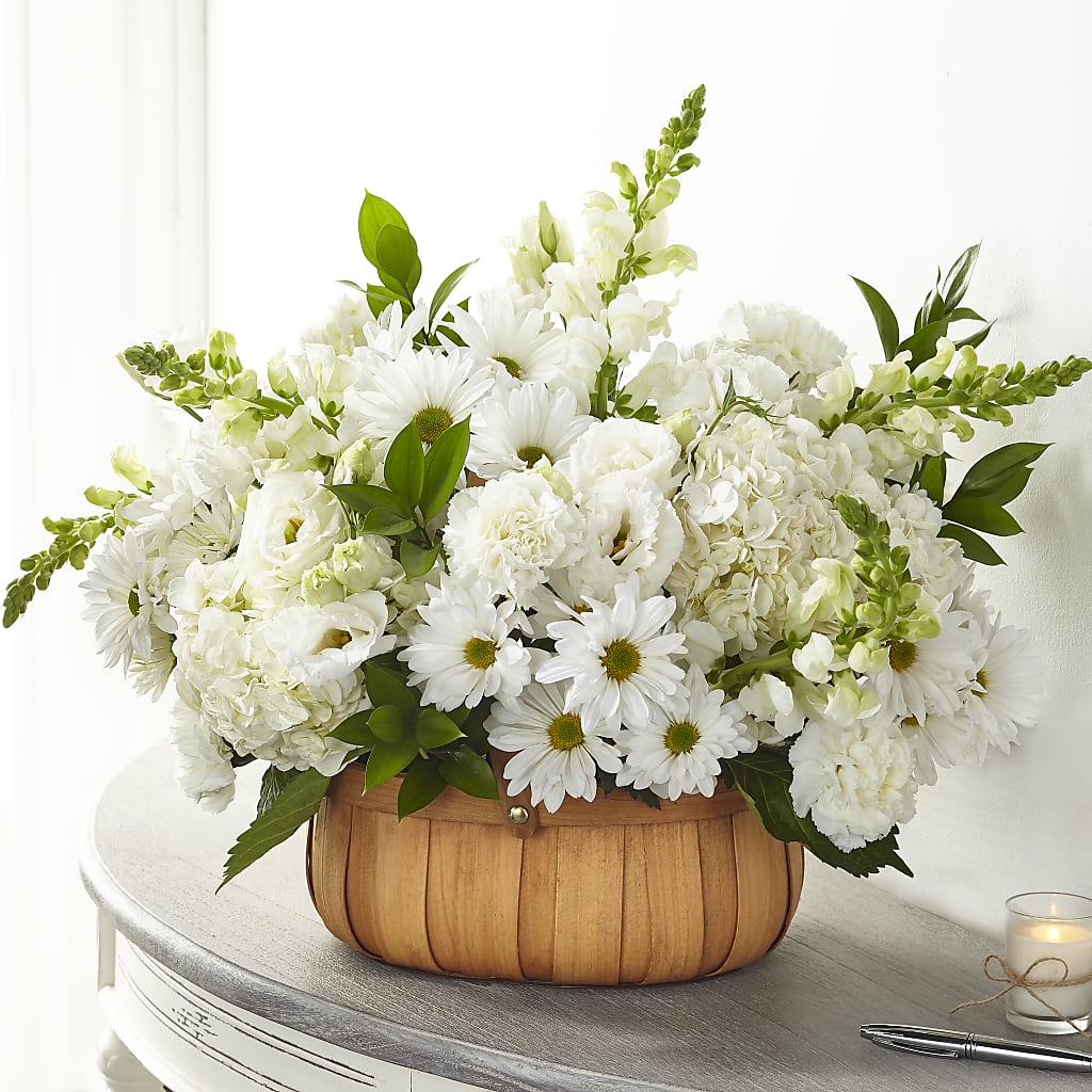Pure Ivory Basket – MR K'S FLOWERS, Littleton CO