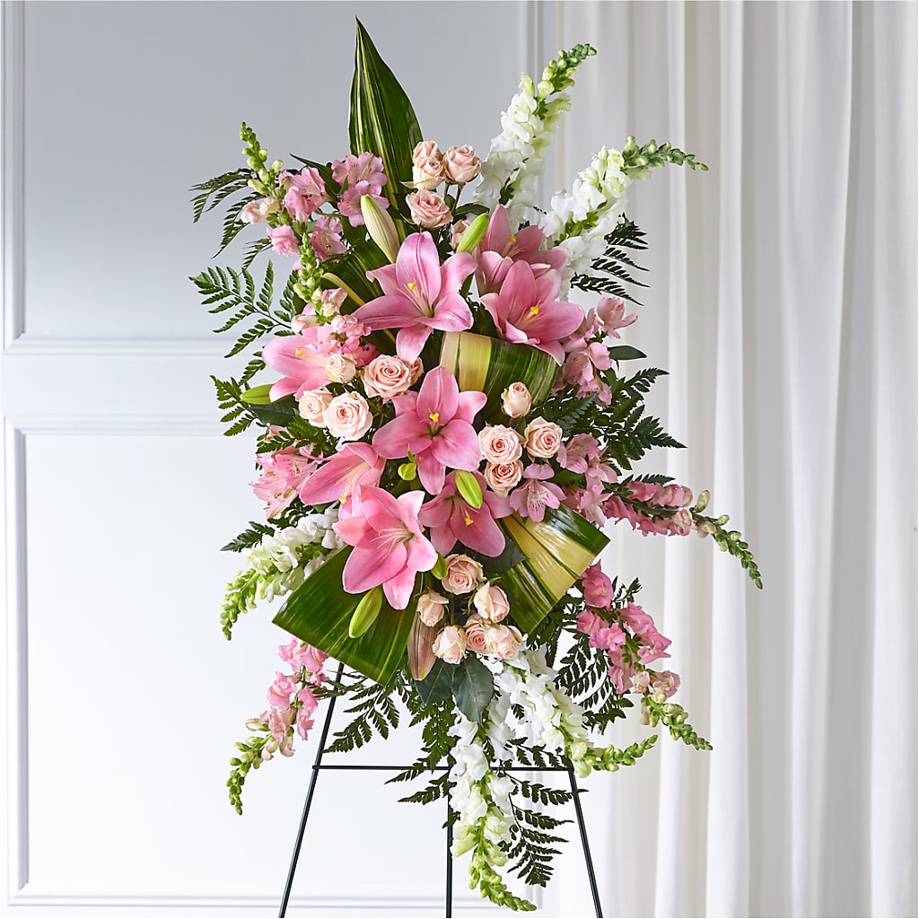 Elegant Embrace Standing Spray – MR K'S FLOWERS, Littleton CO