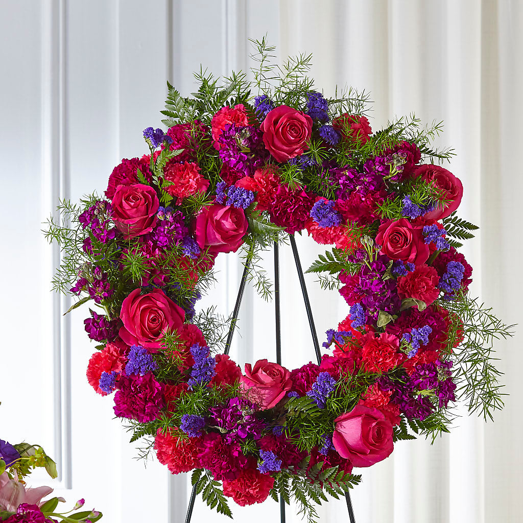 Calming Colors Wreath – MR K'S FLOWERS, Littleton CO