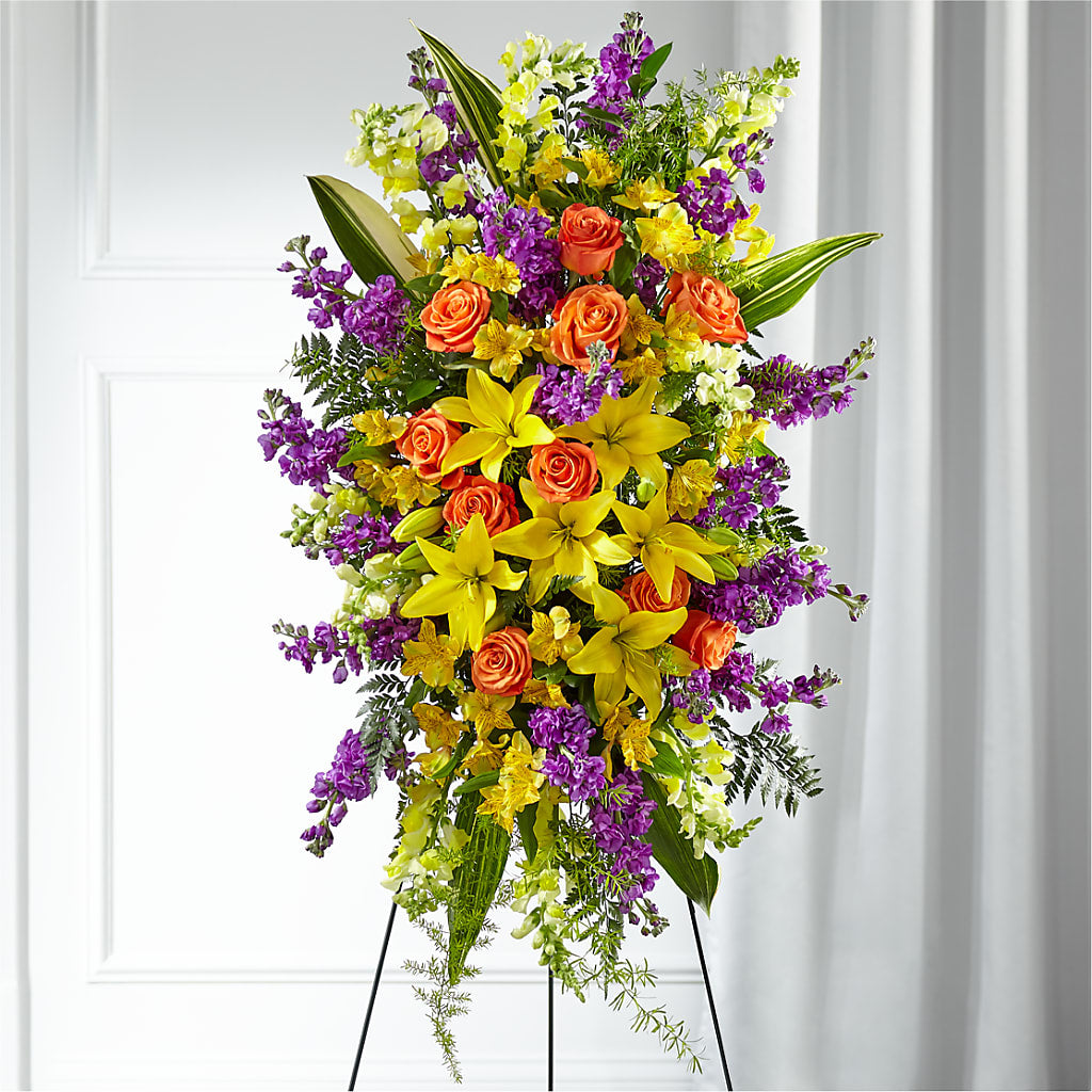 Thoughtful Prayers Standing Spray – MR K'S FLOWERS, Littleton CO