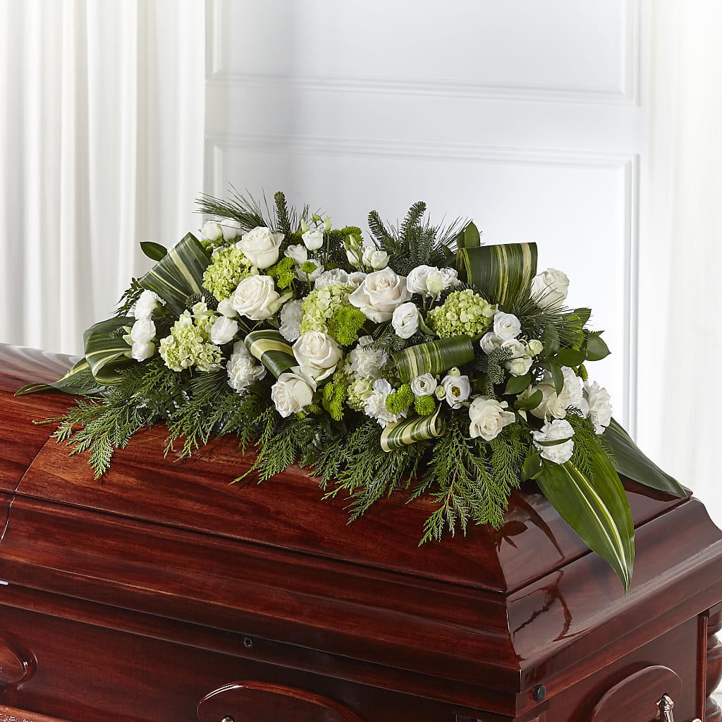 Hopeful Gesture Casket Spray – MR K'S FLOWERS, Littleton CO