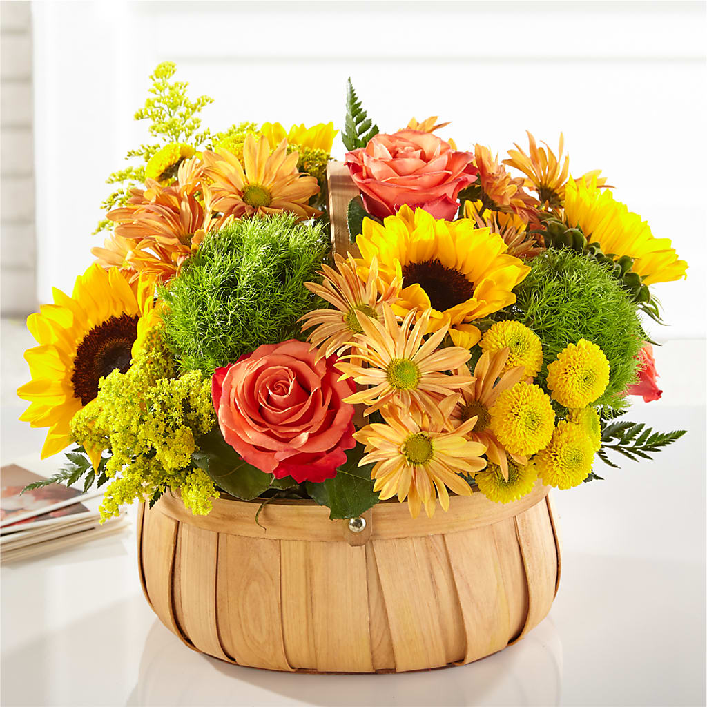 Harvest Sunflower Basket – MR K'S FLOWERS, Littleton CO