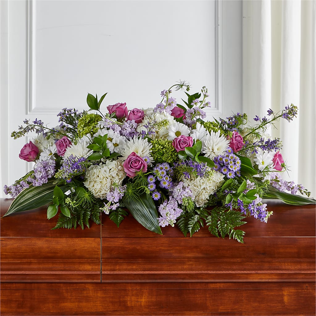 Meadows of Serenity Casket Spray – MR K'S FLOWERS, Littleton CO