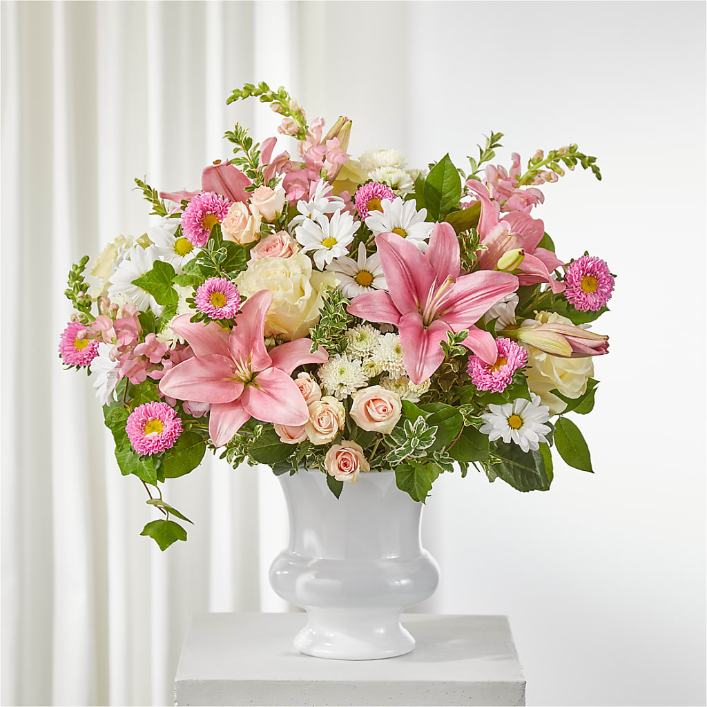 Empathetic Blooms Urn Arrangement – MR K'S FLOWERS, Littleton CO