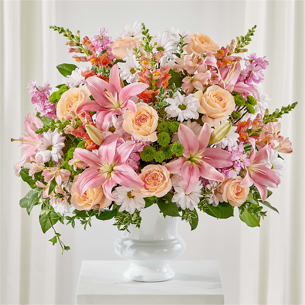Heartfelt Gesture Urn Arrangement – MR K'S FLOWERS, Littleton CO