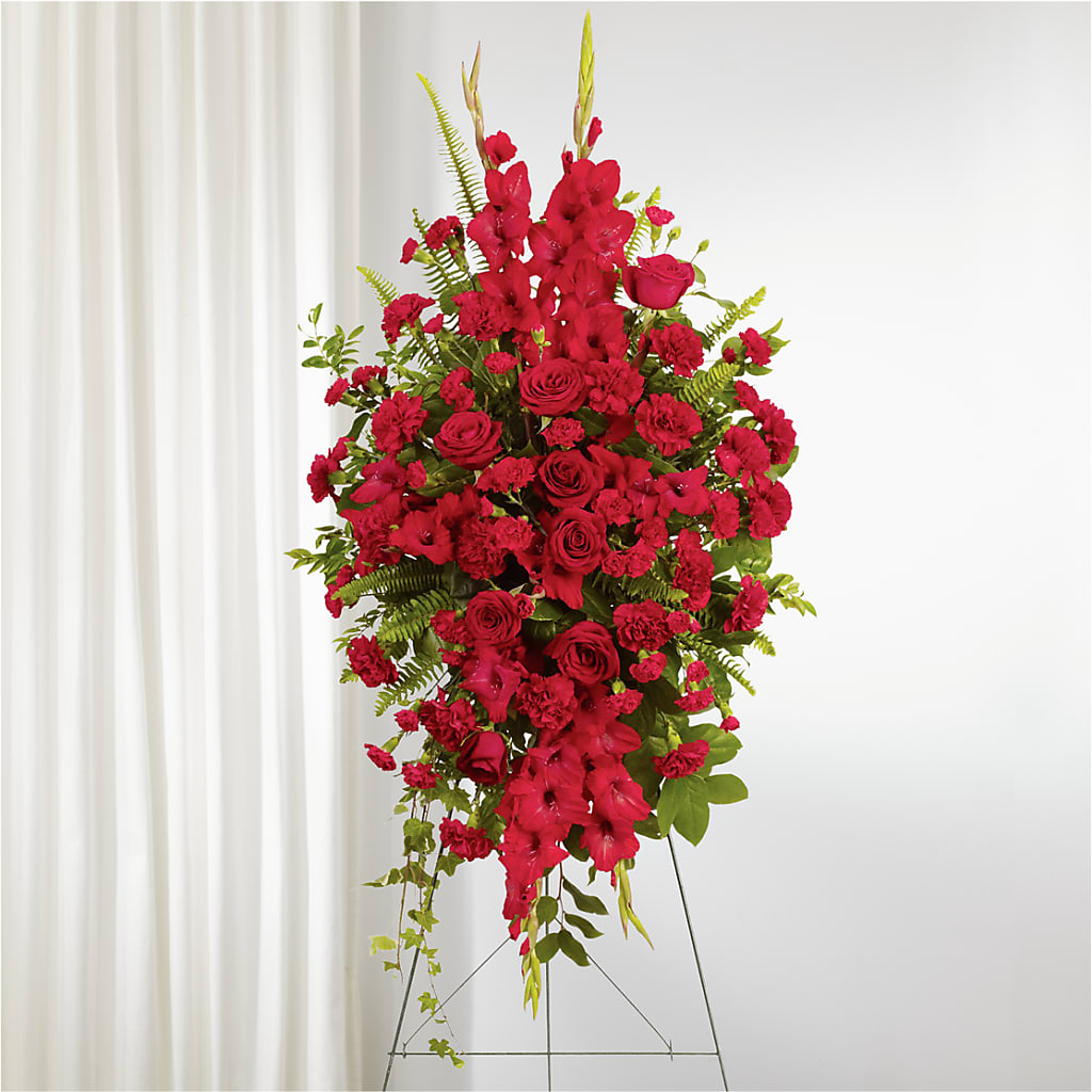 From the Heart Standing Spray – MR K'S FLOWERS, Littleton CO