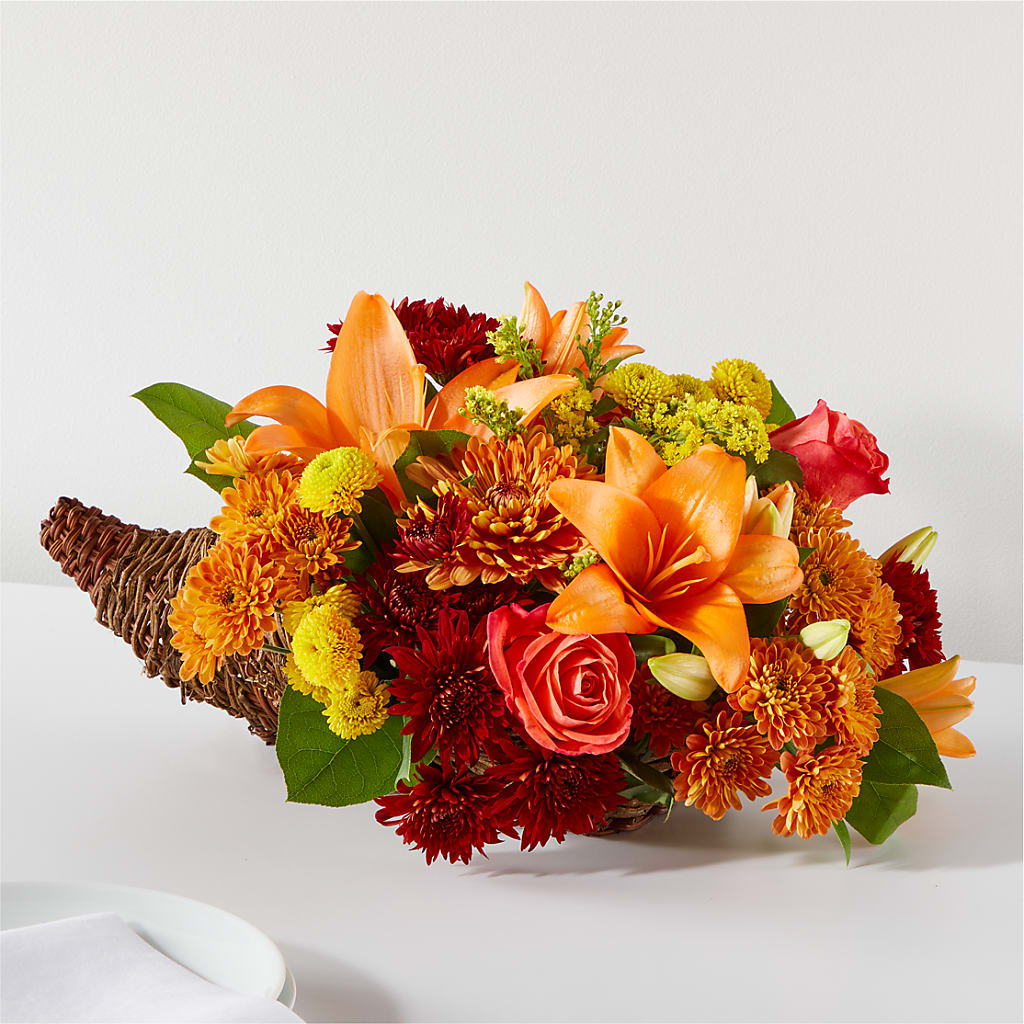 Bouquet of Blessings Cornucopia – MR K'S FLOWERS, Littleton CO
