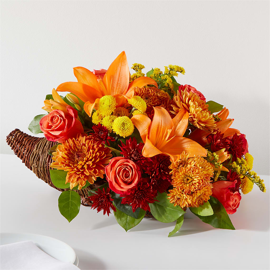 Bouquet of Blessings Cornucopia – MR K'S FLOWERS, Littleton CO