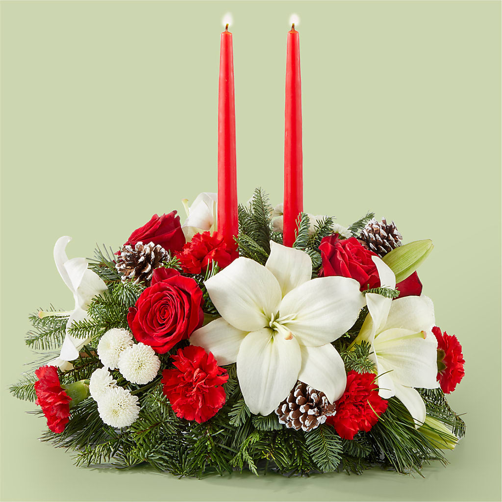 Seasonal Festivities Centerpiece – MR K'S FLOWERS, Littleton CO