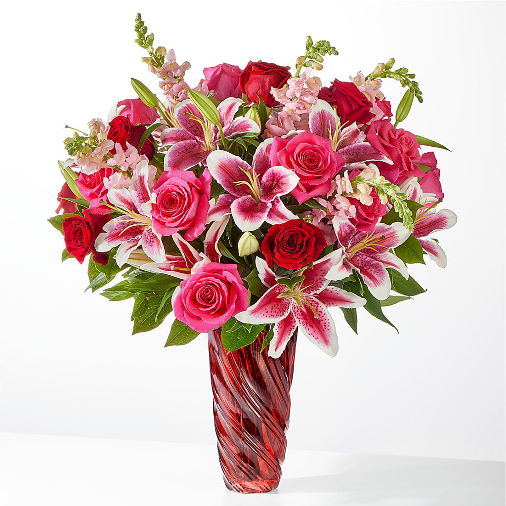 Always You Bouquet with Luxe Swirl Vase – MR K'S FLOWERS, Littleton CO