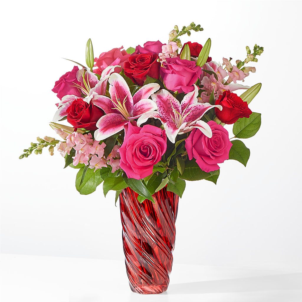 Always You Bouquet with Luxe Swirl Vase – MR K'S FLOWERS, Littleton CO