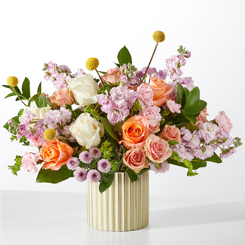 French Market Bouquet with Ivory Vase – MR K'S FLOWERS, Littleton CO