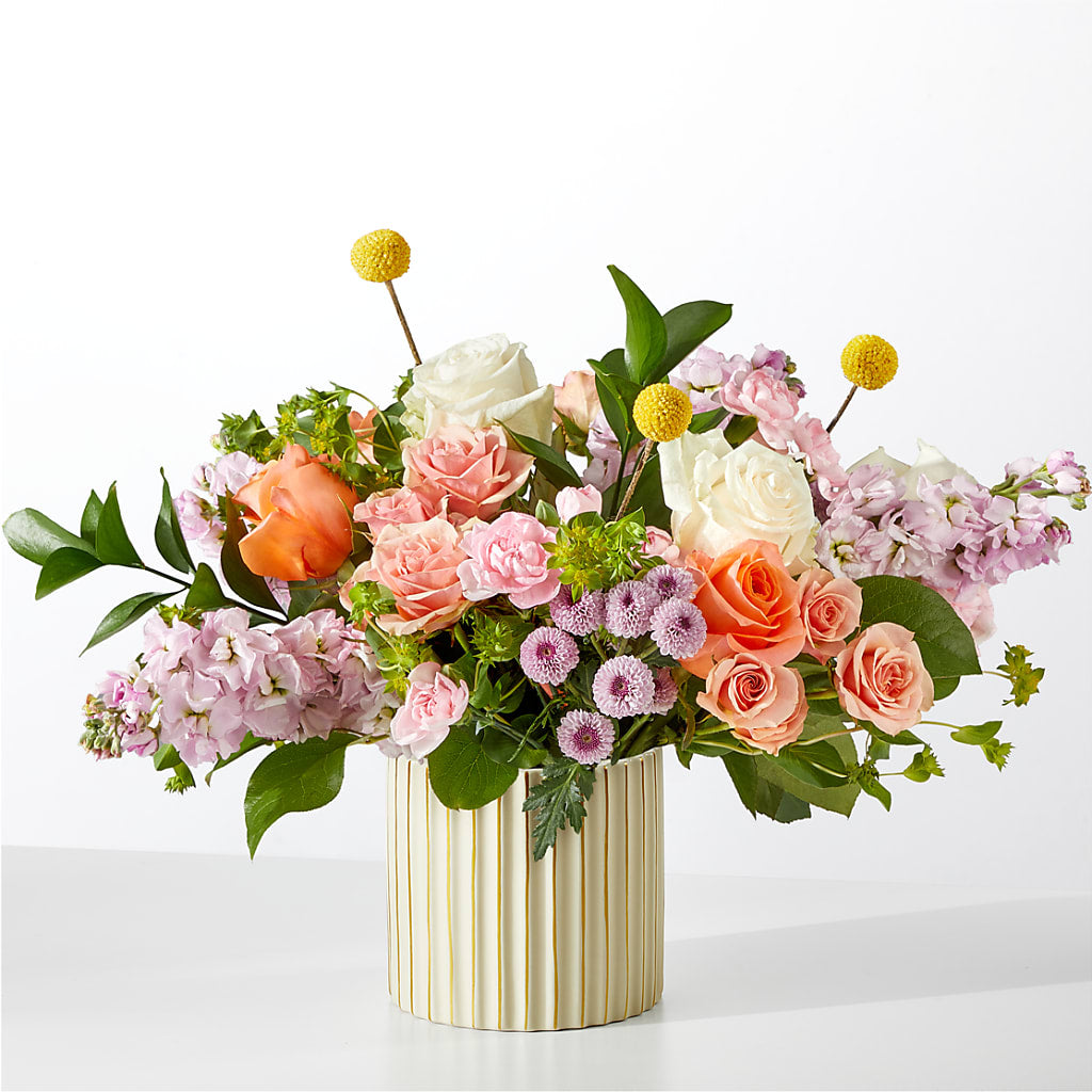 French Market Bouquet with Ivory Vase – MR K'S FLOWERS, Littleton CO