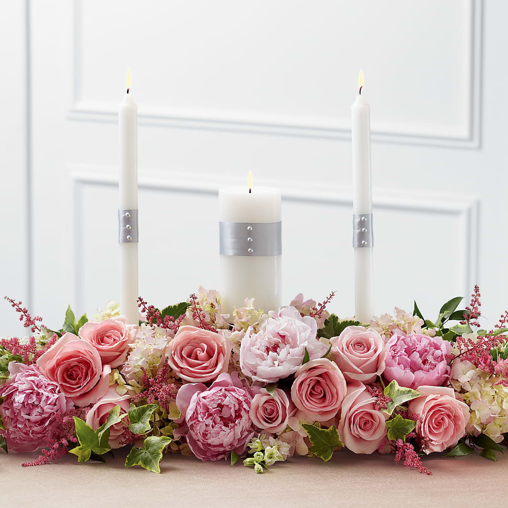 Worldwide Romance Unity Candle Arrangement – MR K'S FLOWERS, Littleton CO