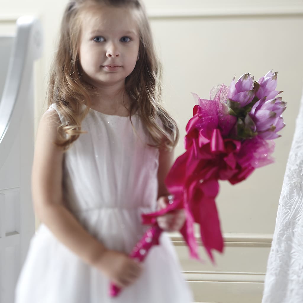 Sparkle Pink Flower Girl Bouquet – MR K'S FLOWERS, Littleton CO