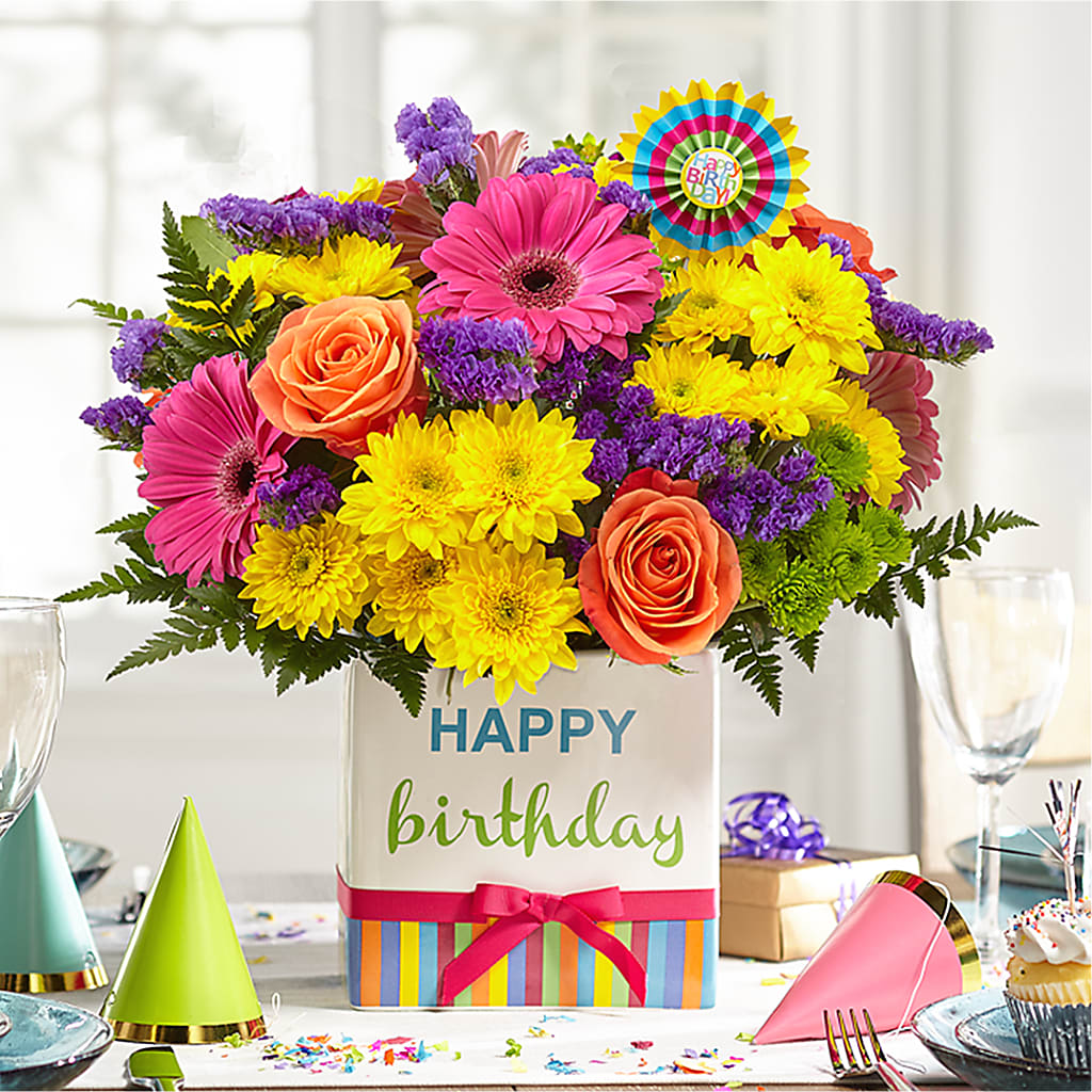 Birthday Brights Bouquet – MR K'S FLOWERS, Littleton CO