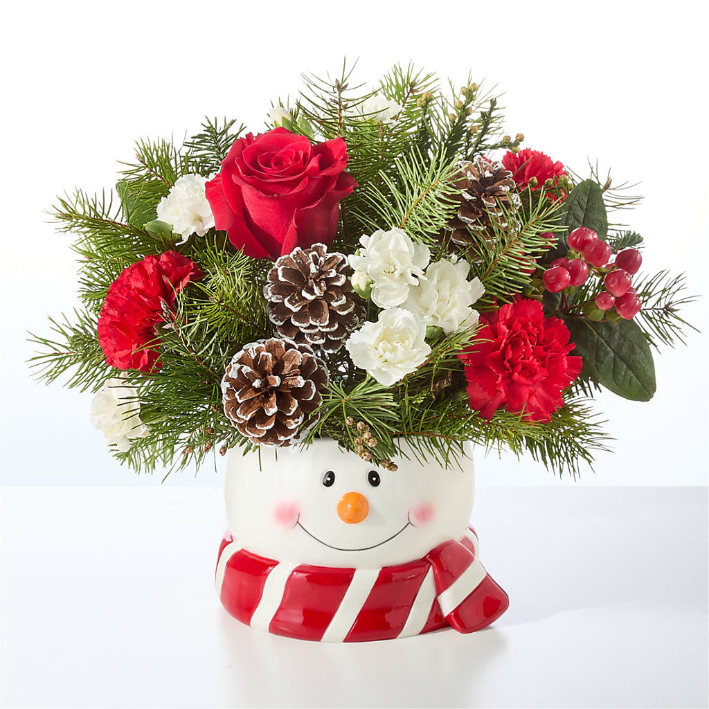 Jolly Snowman Bouquet – MR K'S FLOWERS, Littleton CO