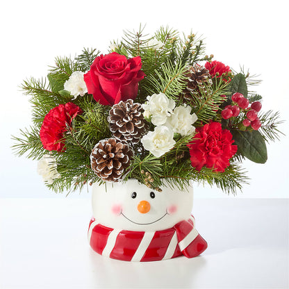 Jolly Snowman Bouquet – MR K'S FLOWERS, Littleton CO