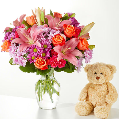 One and Only Bouquet and Bear Bundle – MR K'S FLOWERS, Littleton CO