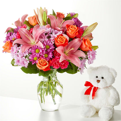 One and Only Bouquet and Bear Bundle – MR K'S FLOWERS, Littleton CO