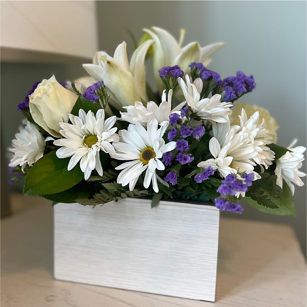 Beyond Blue Box Bouquet – MR K'S FLOWERS, Littleton CO