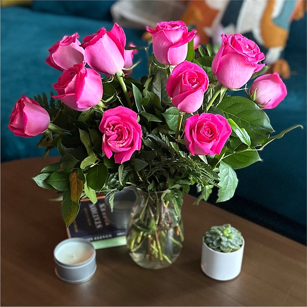 Long Stem Pink Rose Bouquet – MR K'S FLOWERS, Littleton CO