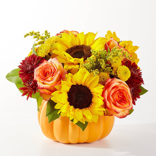 Golden Gourd Pumpkin Bouquet – MR K'S FLOWERS, Littleton CO