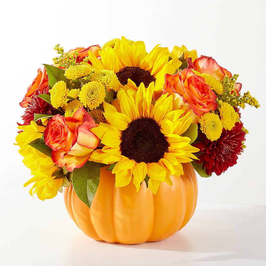 Golden Gourd Pumpkin Bouquet – MR K'S FLOWERS, Littleton CO
