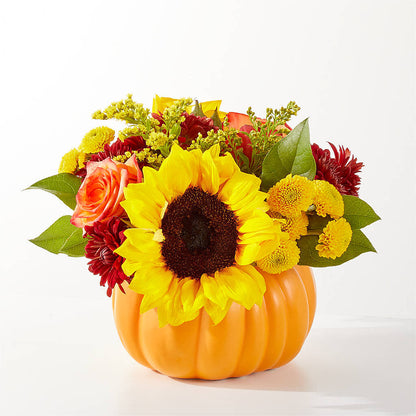 Golden Gourd Pumpkin Bouquet – MR K'S FLOWERS, Littleton CO