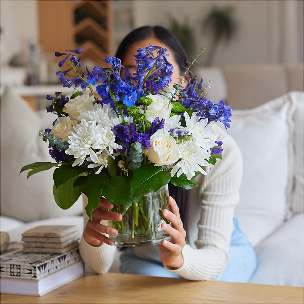Cerulean Waves Bouquet – MR K'S FLOWERS, Littleton CO