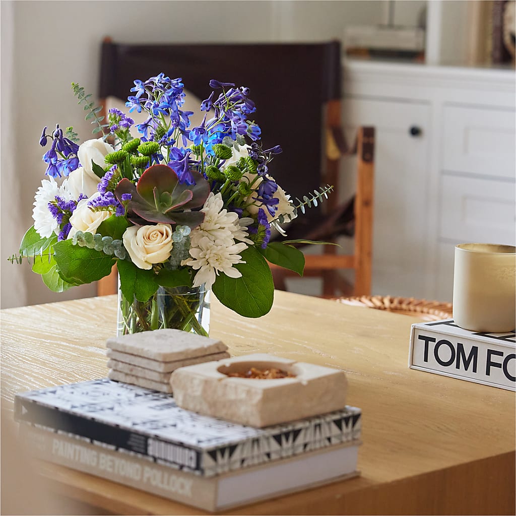 Cerulean Waves Bouquet – MR K'S FLOWERS, Littleton CO