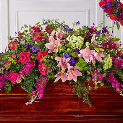 Radiant Tribute Casket Spray – MR K'S FLOWERS, Littleton CO