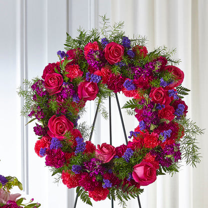 Calming Colors Wreath – MR K'S FLOWERS, Littleton CO
