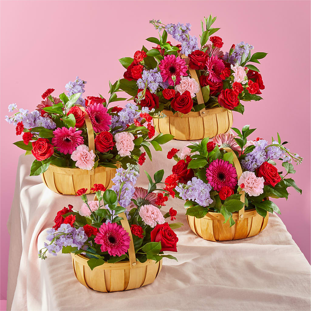 Pink Picnic Basket – MR K'S FLOWERS, Littleton CO