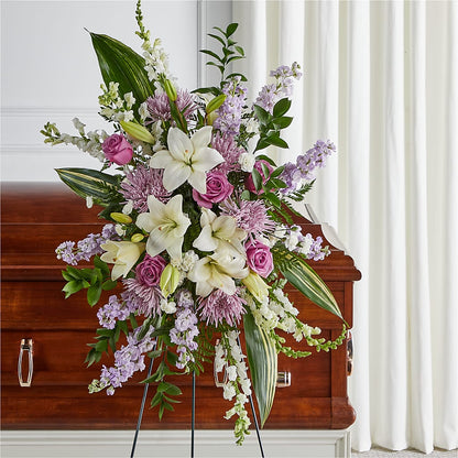 Grateful Hearts Standing Spray – MR K'S FLOWERS, Littleton CO