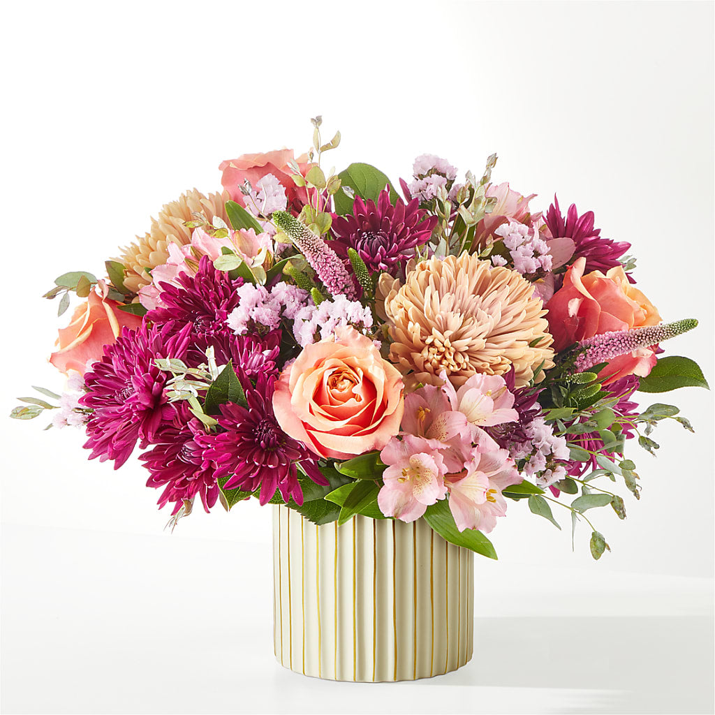 Berry Cobbler Bouquet with Ivory Vase – MR K'S FLOWERS, Littleton CO